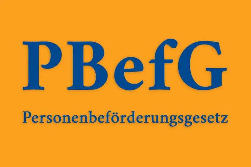 Das Personenbeförderungsgesetz (PBefG) regelt die betriebspflicht taxi. Es legt die rechtlichen Rahmenbedingungen für den öffentlichen Personennahverkehr fest.
